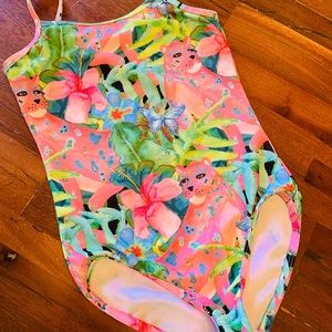 Paper Wings | Pink Leopard Swimsuit